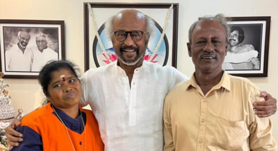 Rajinikanth Gifts Gold Chain to Honest Chennai Sanitation Worker