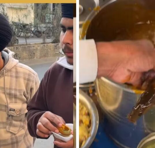 Rat Emerges from Golgappa Pot at Amritsar Street Stall