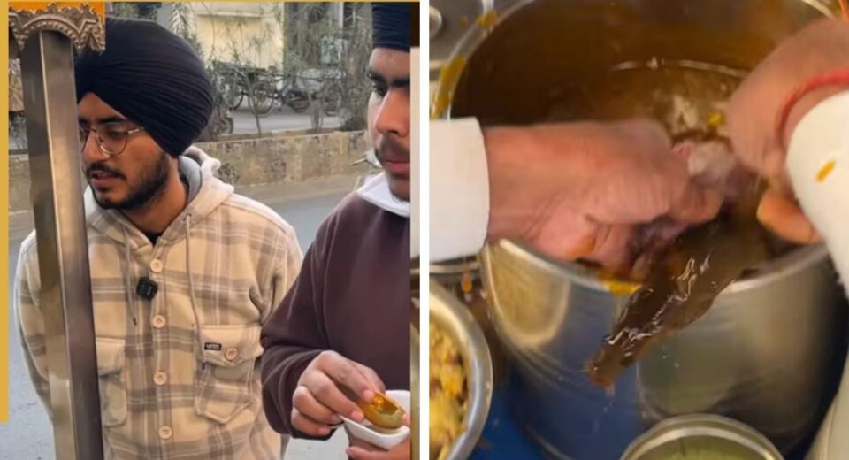 Rat Emerges from Golgappa Pot at Amritsar Street Stall