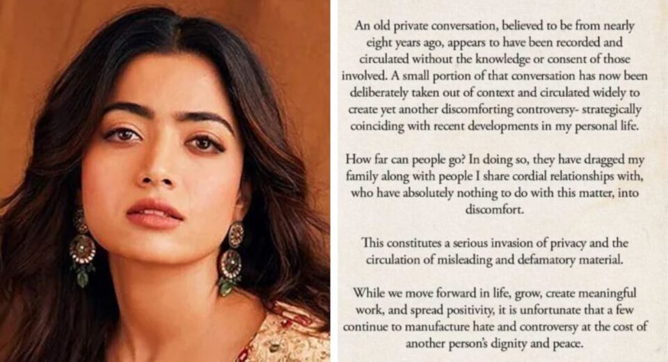 Audio Clip Revives Rashmika Mandanna 2018 Breakup with Rakshit Shetty
