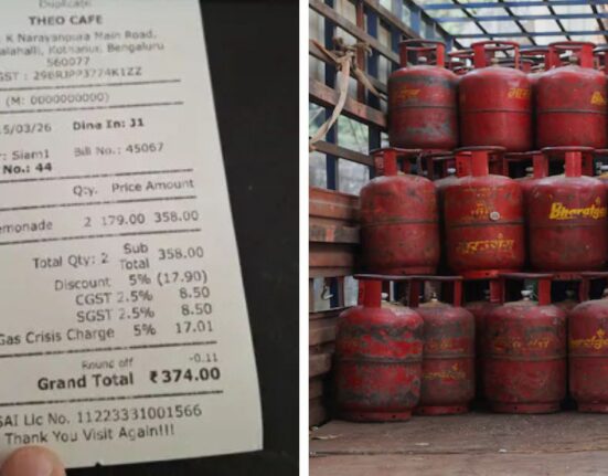 Bengaluru Cafe Adds 5% ‘Gas Crisis’ Fee on Lemonade Bill Amid LPG Shortage