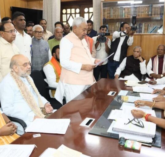 Bihar CM Nitish Kumar Enters Rajya Sabha Race, Files Nomination