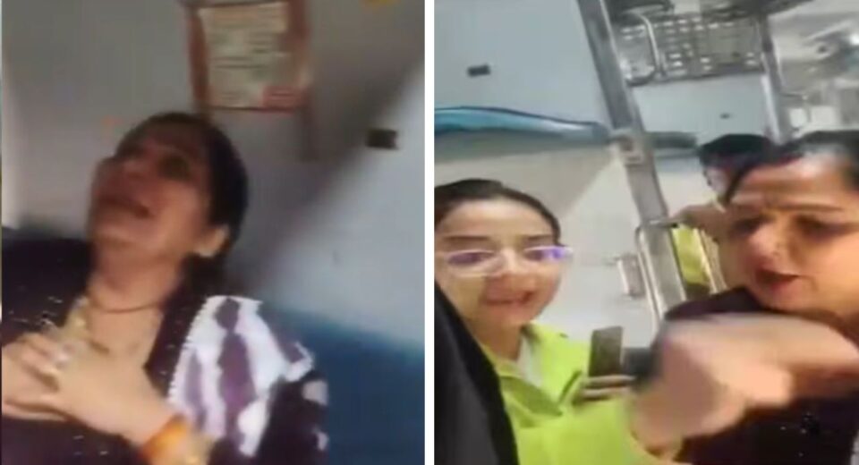 Heated Train Seat Dispute: Woman and Daughter Argue with Passengers in Indian Railways