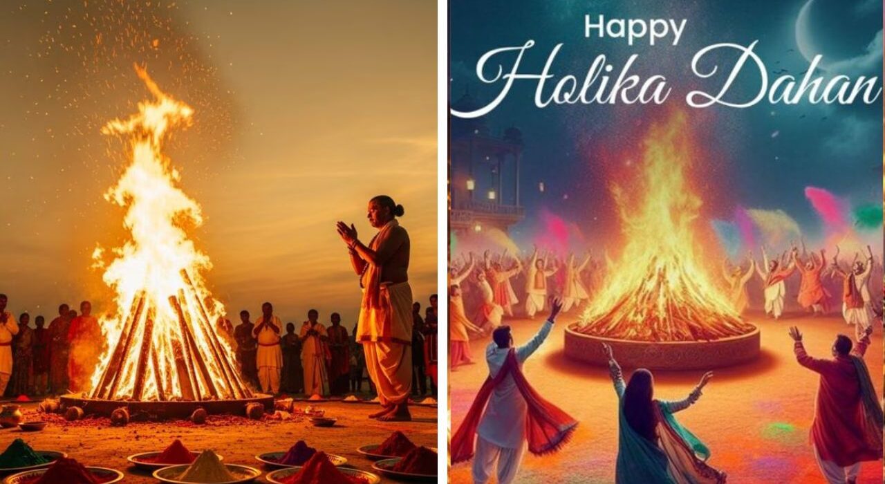 India Lights Holika Bonfires Amid Middle East Tensions