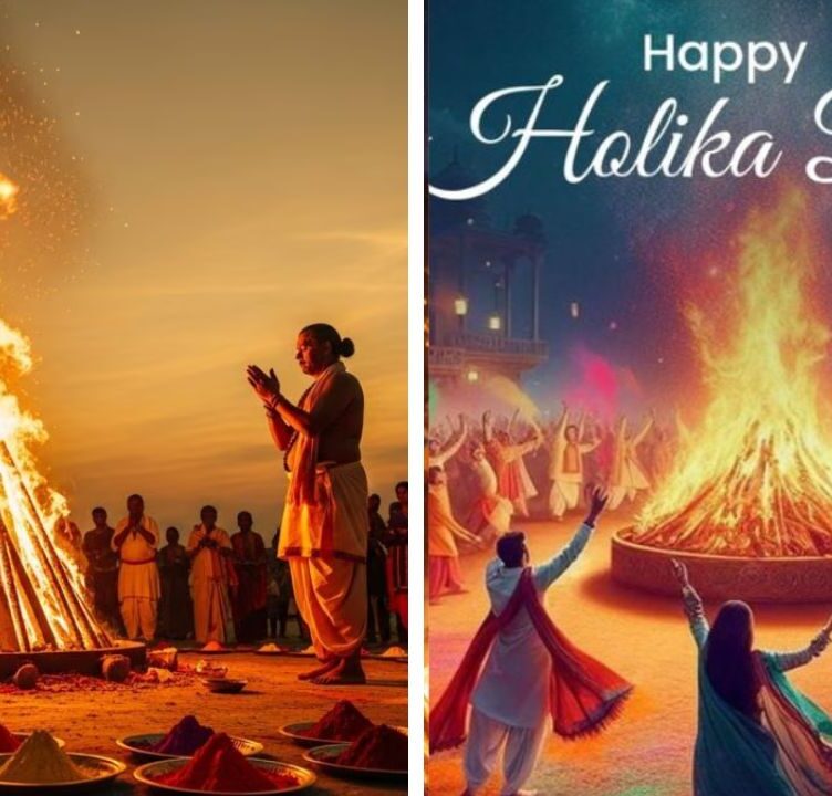 India Lights Holika Bonfires Amid Middle East Tensions