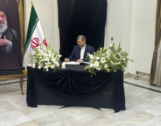 India's Foreign Secretary Signs Condolence Book for Iran Late Supreme Leader