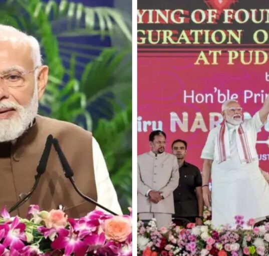 Modi Launches Rs 7,100 Crore Projects in Tamil Nadu and Puducherry
