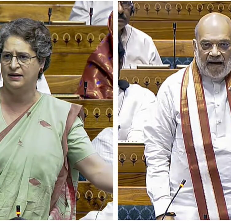 Priyanka Gandhi Slams Lok Sabha Chair Over Silence on Amit Shah ‘Abusive’ Exchange