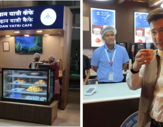 Raghav Chadha Visits Udan Yatri Cafe at Mumbai Airport, Shows ₹10 Chai in Viral Video