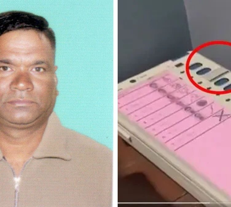 BJP Candidate Debangshu Panda Alleges EVM Button Blocked with Tape at Polling Booths in Falta, Diamond Harbour