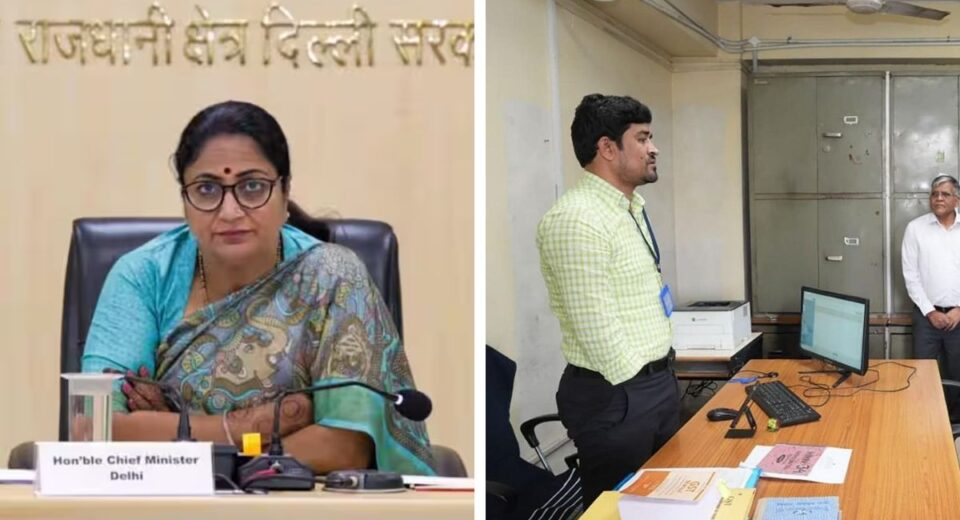 Delhi CM Rekha Gupta Surprise GST Office Inspection Uncovers Absent Seniors