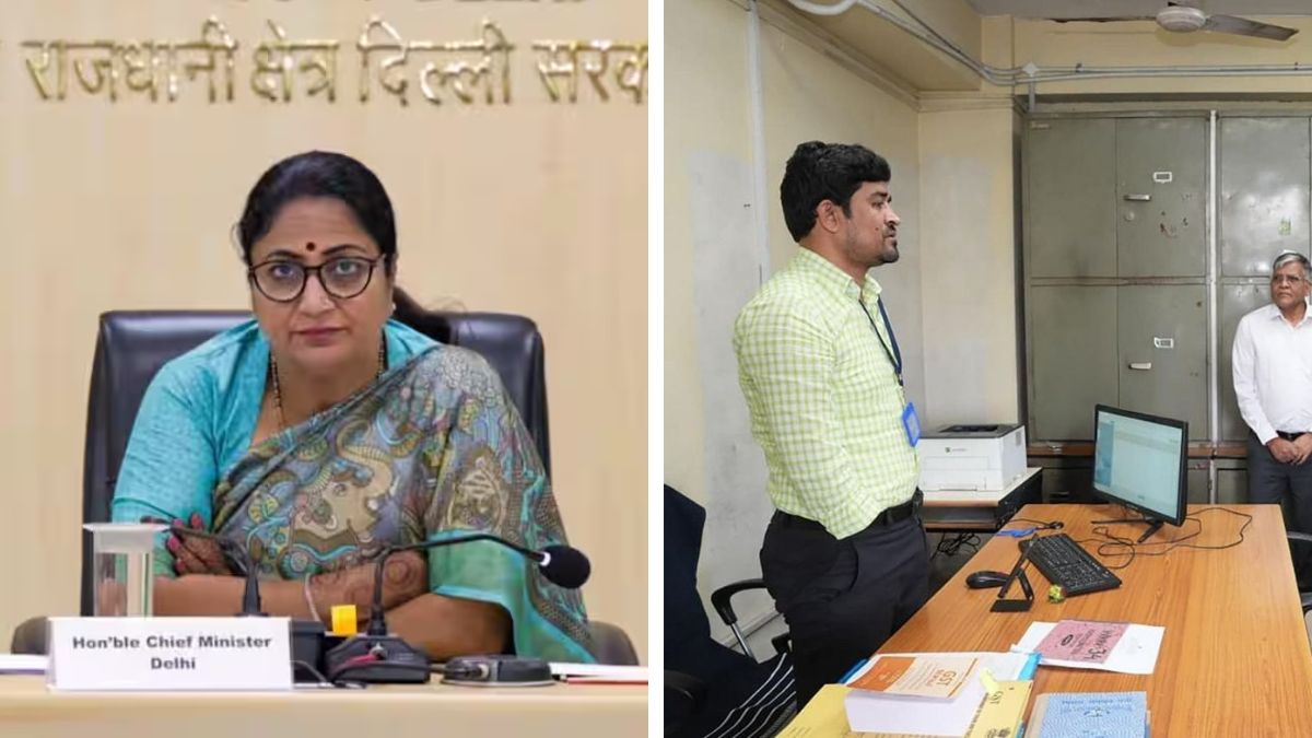 Delhi CM Rekha Gupta Surprise GST Office Inspection Uncovers Absent Seniors