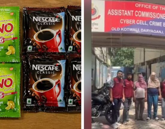 Delhi Police Bust Fake ENO and Nescafe Factories in Madhu Vihar, Seize Goods of 20 Lakh