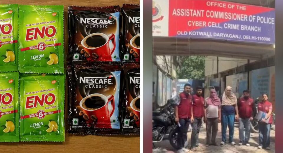 Delhi Police Bust Fake ENO and Nescafe Factories in Madhu Vihar, Seize Goods of 20 Lakh