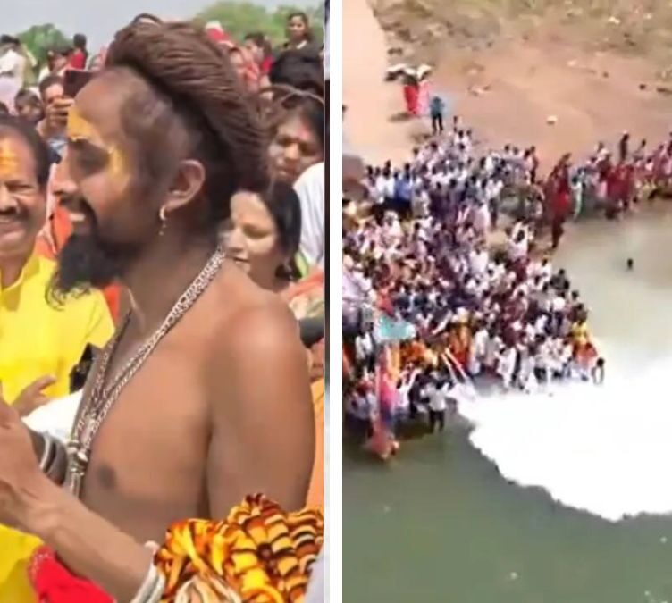 Devotees Pour Tanker of Milk into Narmada River, Sparking Waste Debate