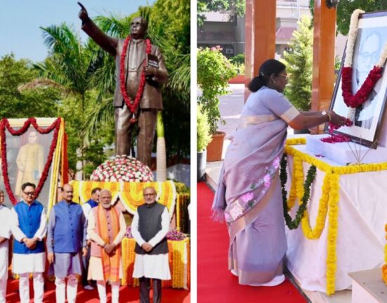 Indian leaders including PM Modi and Droupadi Murmu pay tributes to Dr. B.R. Ambedkar
