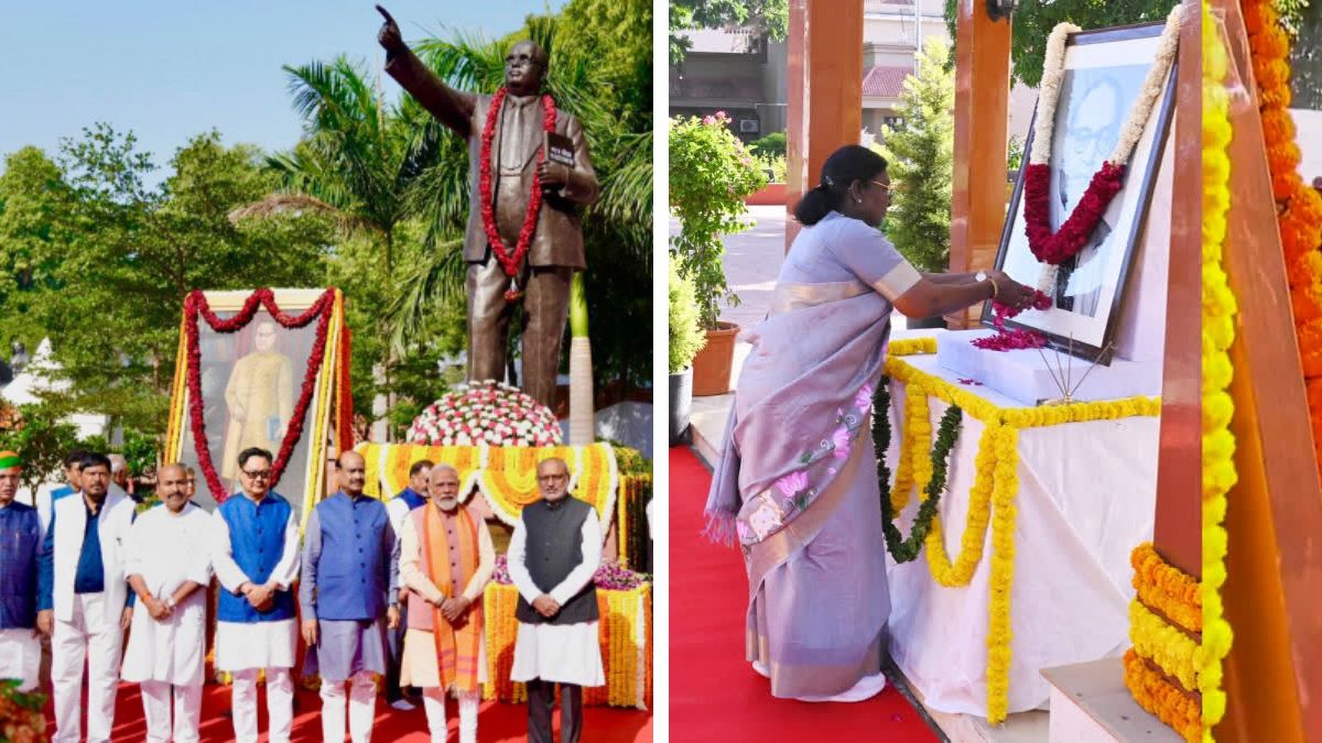 Indian leaders including PM Modi and Droupadi Murmu pay tributes to Dr. B.R. Ambedkar