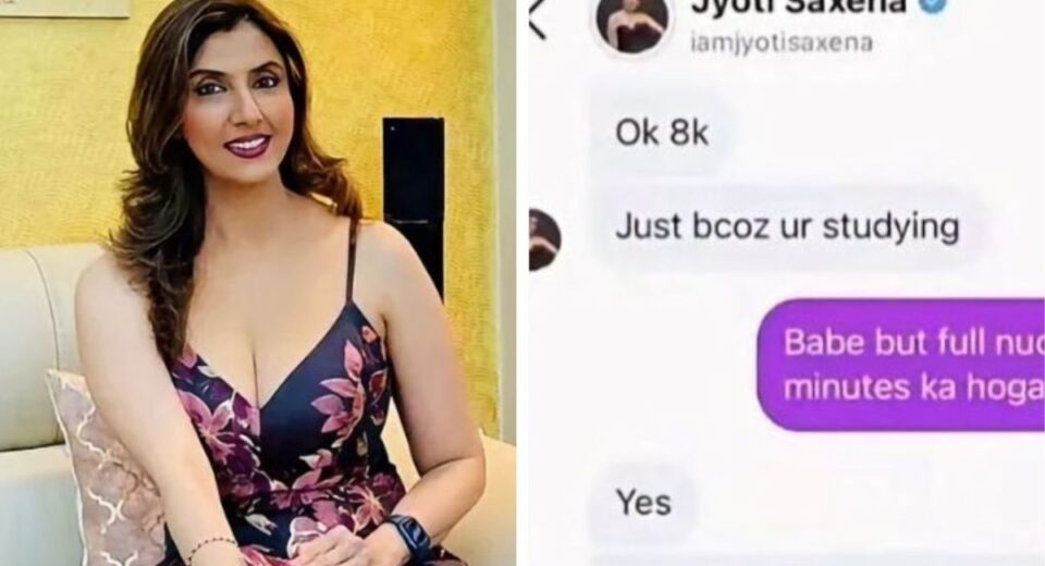 Jyoti Saxena Denies Demanding Payment for Nude Video Call