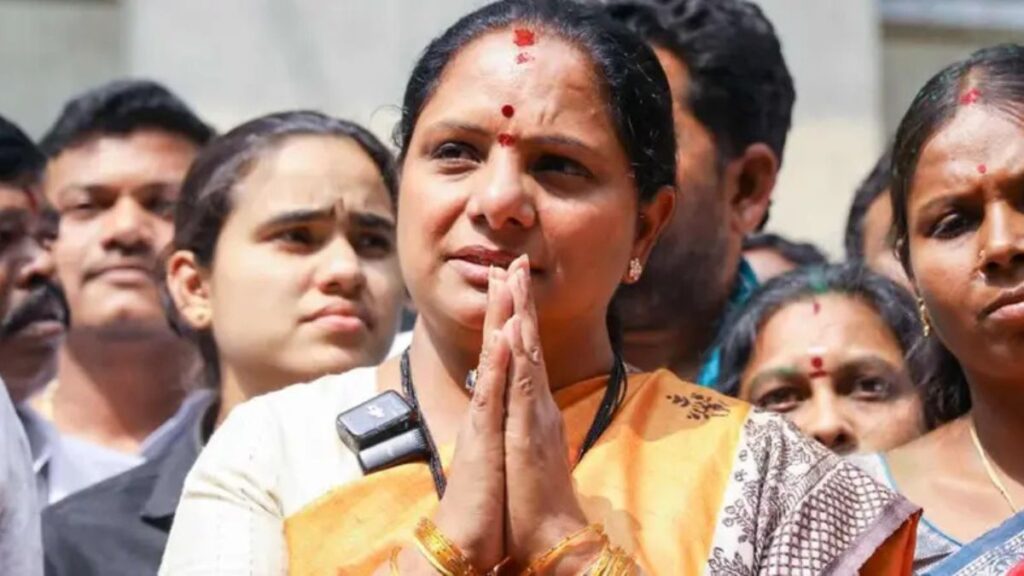 Kavitha Launches New Party Telangana Rashtra Sena at Rally - Newsblare