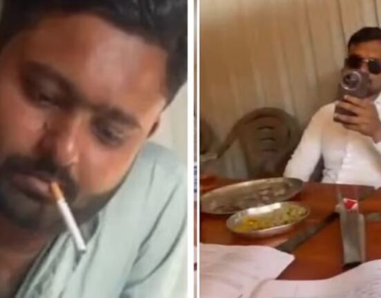 Latur School Teachers Caught Drinking and Smoking during Paper Checking At Dhaba