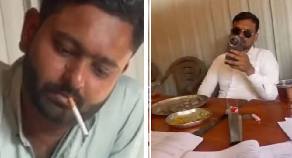 Latur School Teachers Caught Drinking and Smoking during Paper Checking At Dhaba