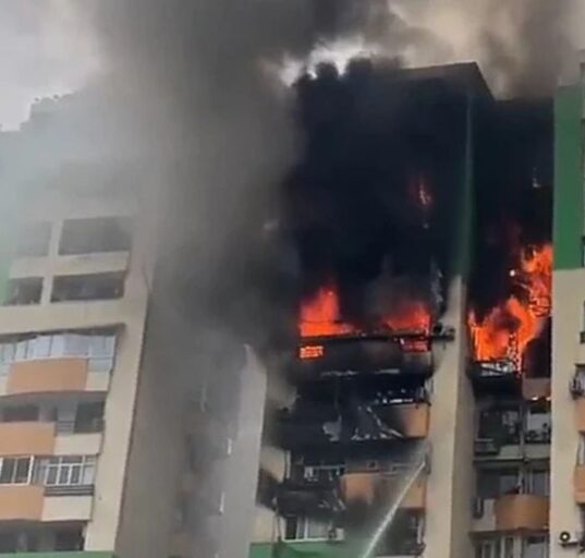 Massive Fire Guts 10-12 Flats in Ghaziabad High-Rise, No Casualties