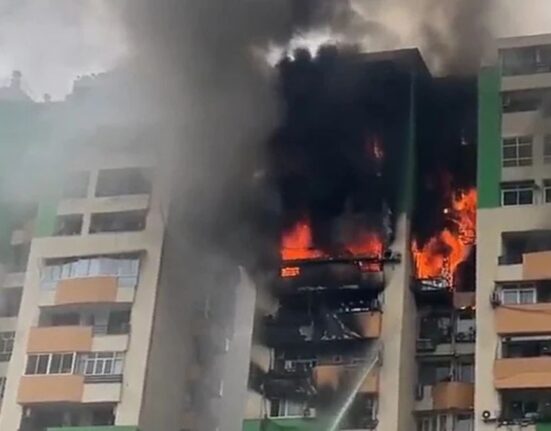 Massive Fire Guts 10-12 Flats in Ghaziabad High-Rise, No Casualties