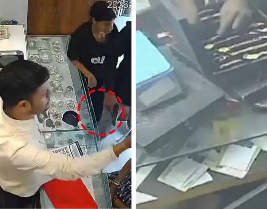Patna Jewellery Heist: Miscreants Loot ₹20 Lakh at Gunpoint – CCTV Footage