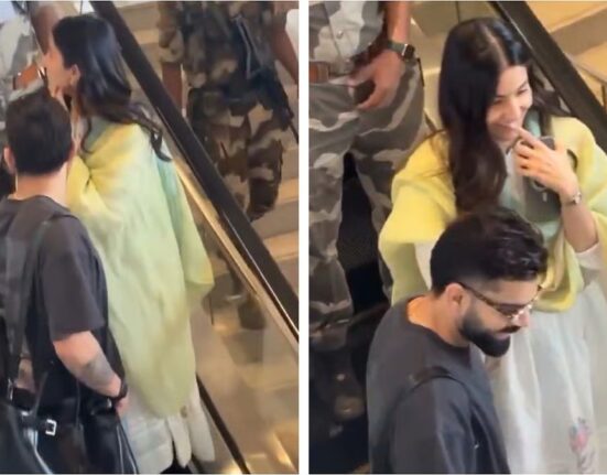 Virat Kohli and Anushka Sharma Spotted at Bengaluru Airport Heading to Delhi