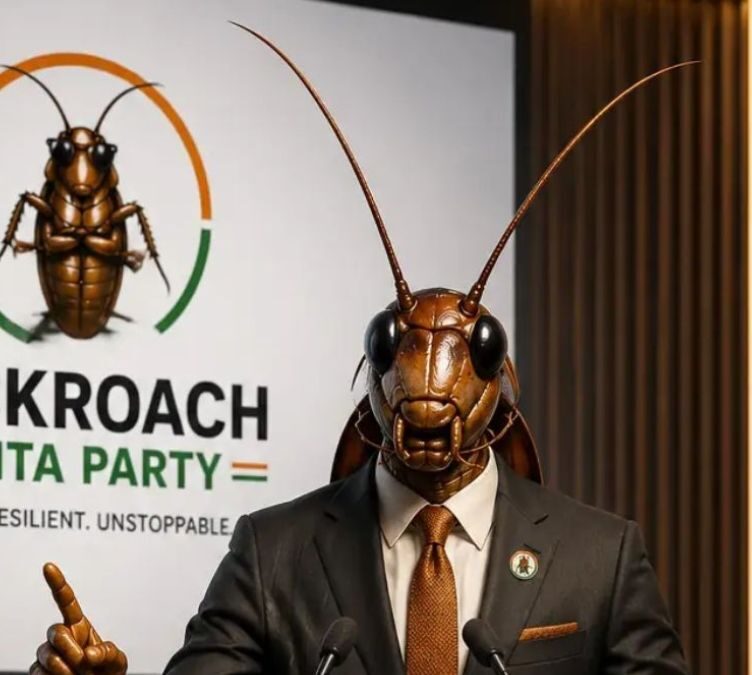 Cockroach Janta Party Satirizes CJI Remark, Gains 2 Million Followers