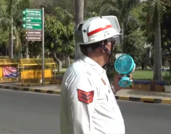 Delhi Traffic Police Trials AC Helmets to Beat Summer Heat
