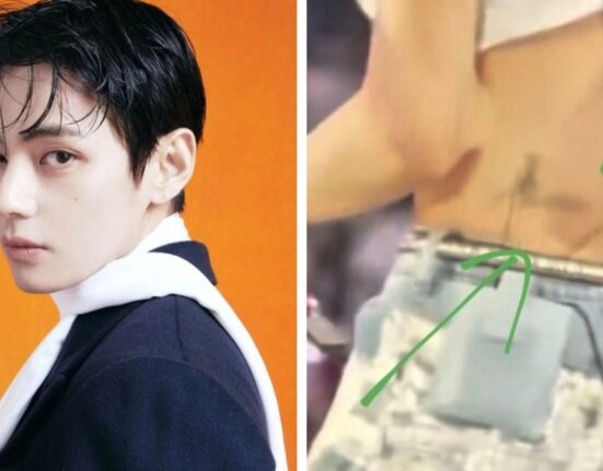 Fans Spot Possible New Tattoo on BTS Taehyung's Lower Back at Stanford Show