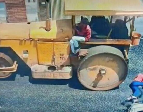 Father and Daughter Crushed by Road Roller During Construction in Bathinda