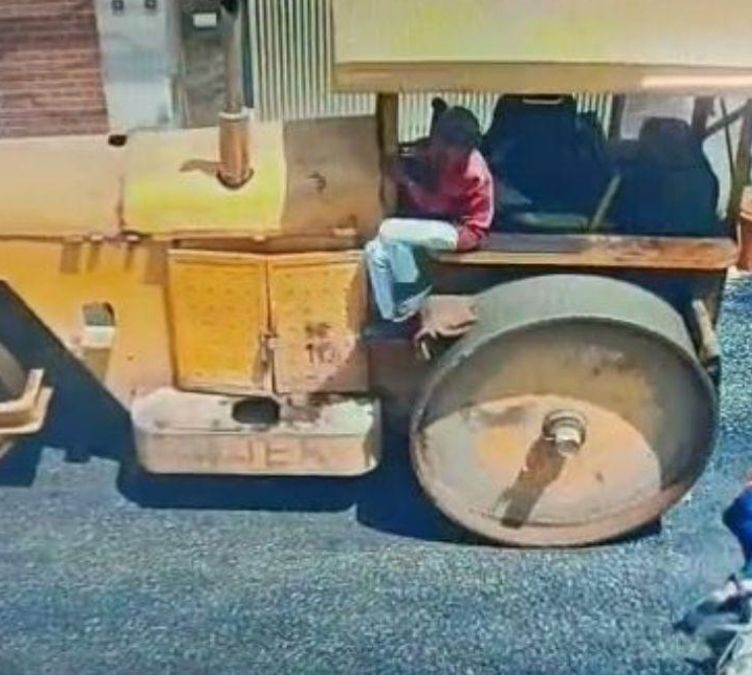 Father and Daughter Crushed by Road Roller During Construction in Bathinda
