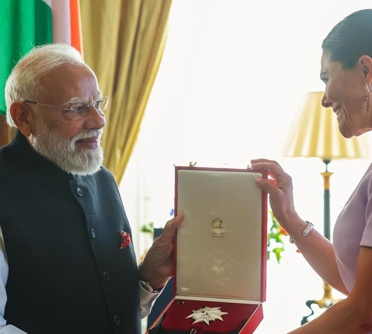 Modi Receives Sweden's Highest Honor During Gothenburg Visit
