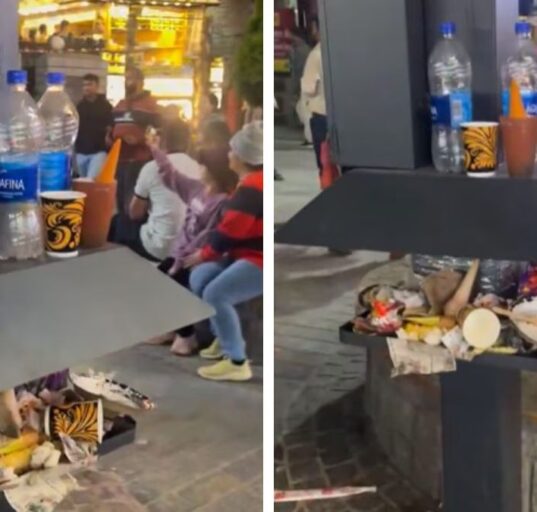 New Phone Charging Station in Manali Buried in Litter Hours After Launch