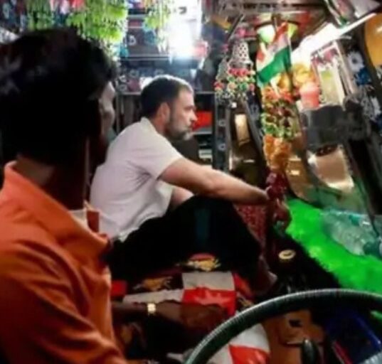 Rahul Gandhi Shares Lunch with Auto Drivers in Delhi Heatwave