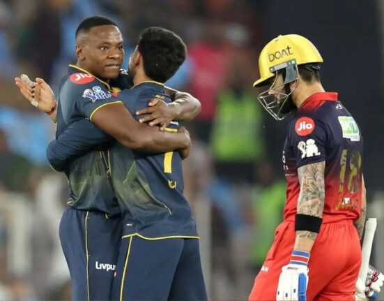 Gujarat Titans Cruise to Four-Wicket Win Over RCB in Record Crowd Thriller