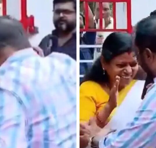 Senior Congress Leader Persists with Hug Despite MLA's Discomfort in Kerala