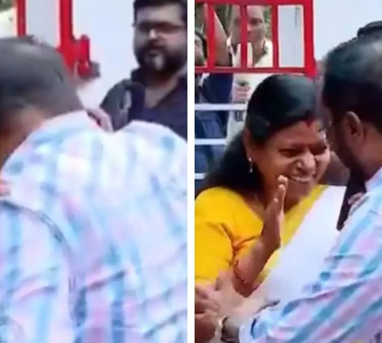 Senior Congress Leader Persists with Hug Despite MLA's Discomfort in Kerala