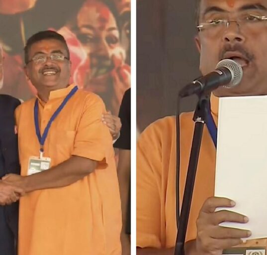Suvendu Adhikari sworn in as Chief Minister of West Bengal's first BJP government