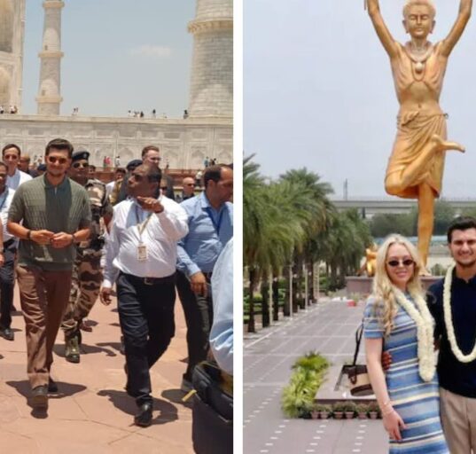 Tiffany Trump Tours Akshardham Temple and Taj Mahal on India Trip