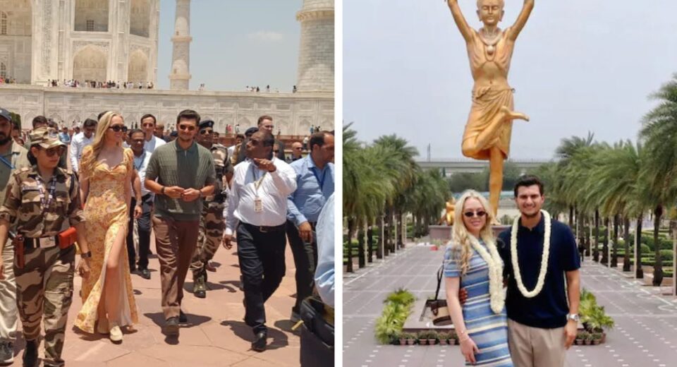 Tiffany Trump Tours Akshardham Temple and Taj Mahal on India Trip