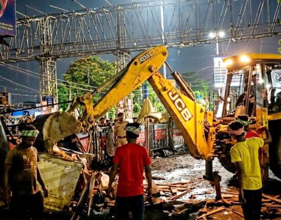 West Bengal BJP Government Clears Encroachments Near Howrah Station Amid Protests